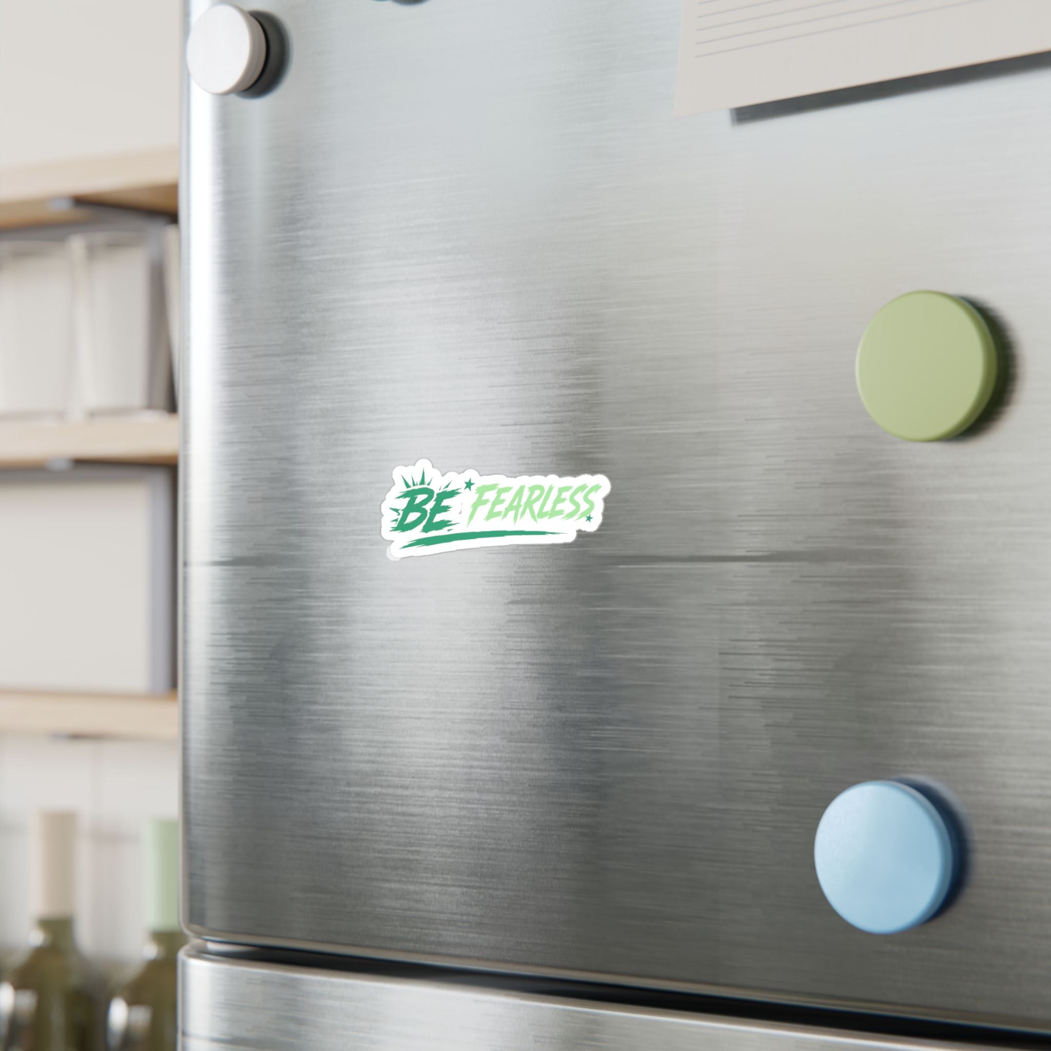 Green Be Fearless Vinyl Decal