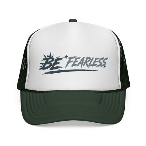 Be Fearless Trucker Cap — Motivational Retro Mesh Hat
