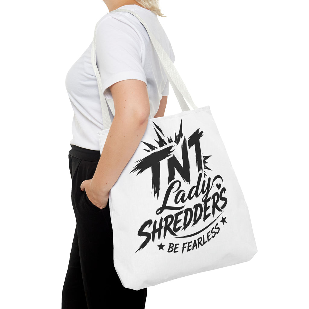 Adventure Tote — “Less Roads, More Stories” Lady Shredders Travel Tote
