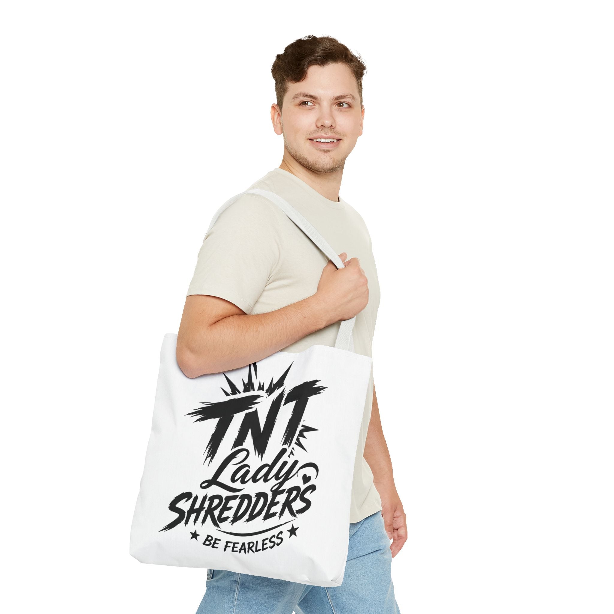 Adventure Tote — “Less Roads, More Stories” Lady Shredders Travel Tote