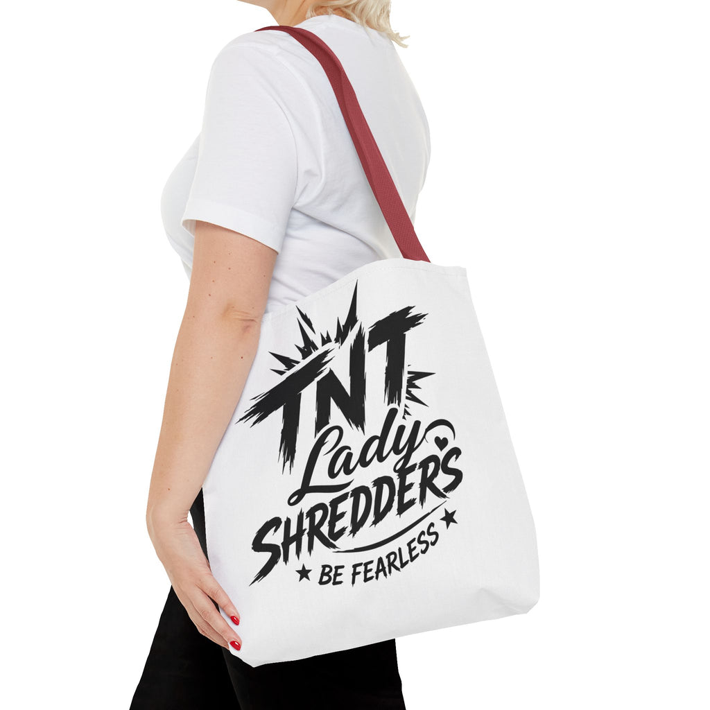 Adventure Tote — “Less Roads, More Stories” Lady Shredders Travel Tote