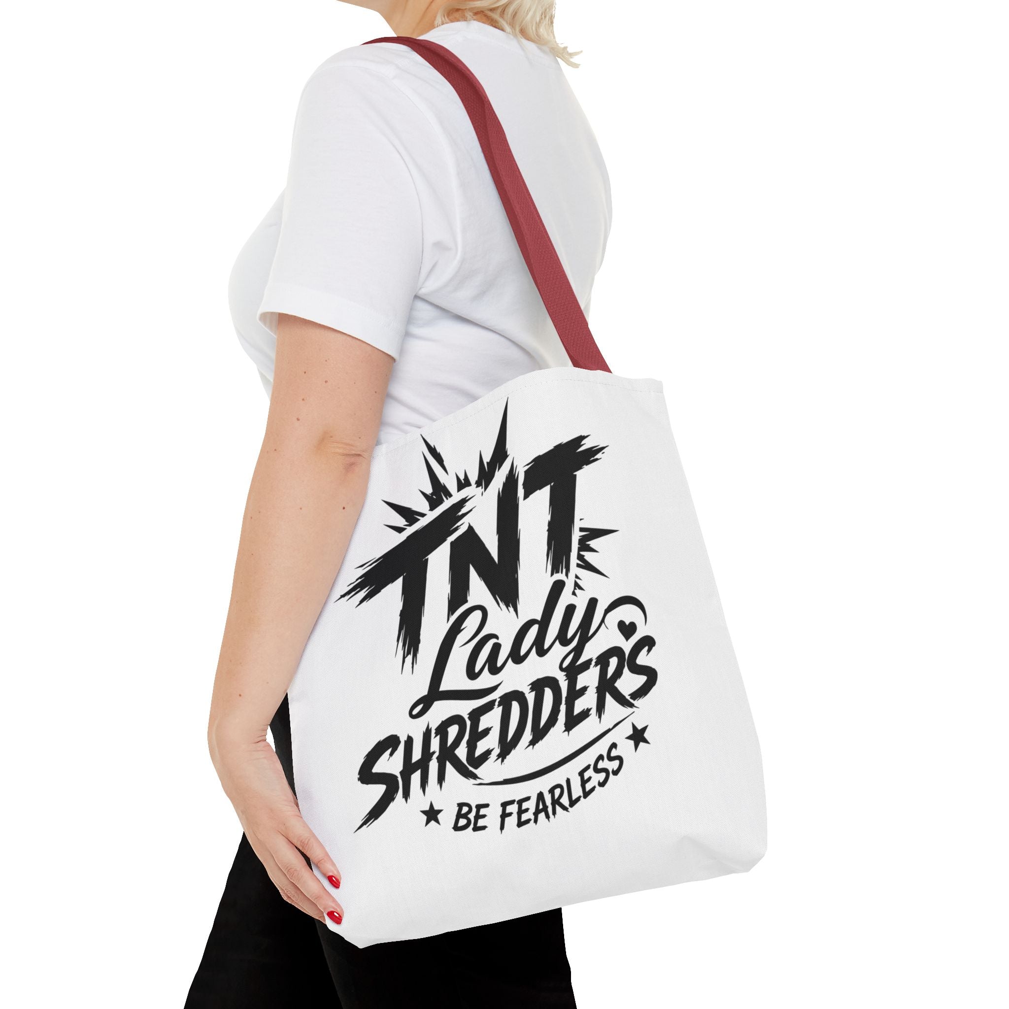 Adventure Tote — “Less Roads, More Stories” Lady Shredders Travel Tote