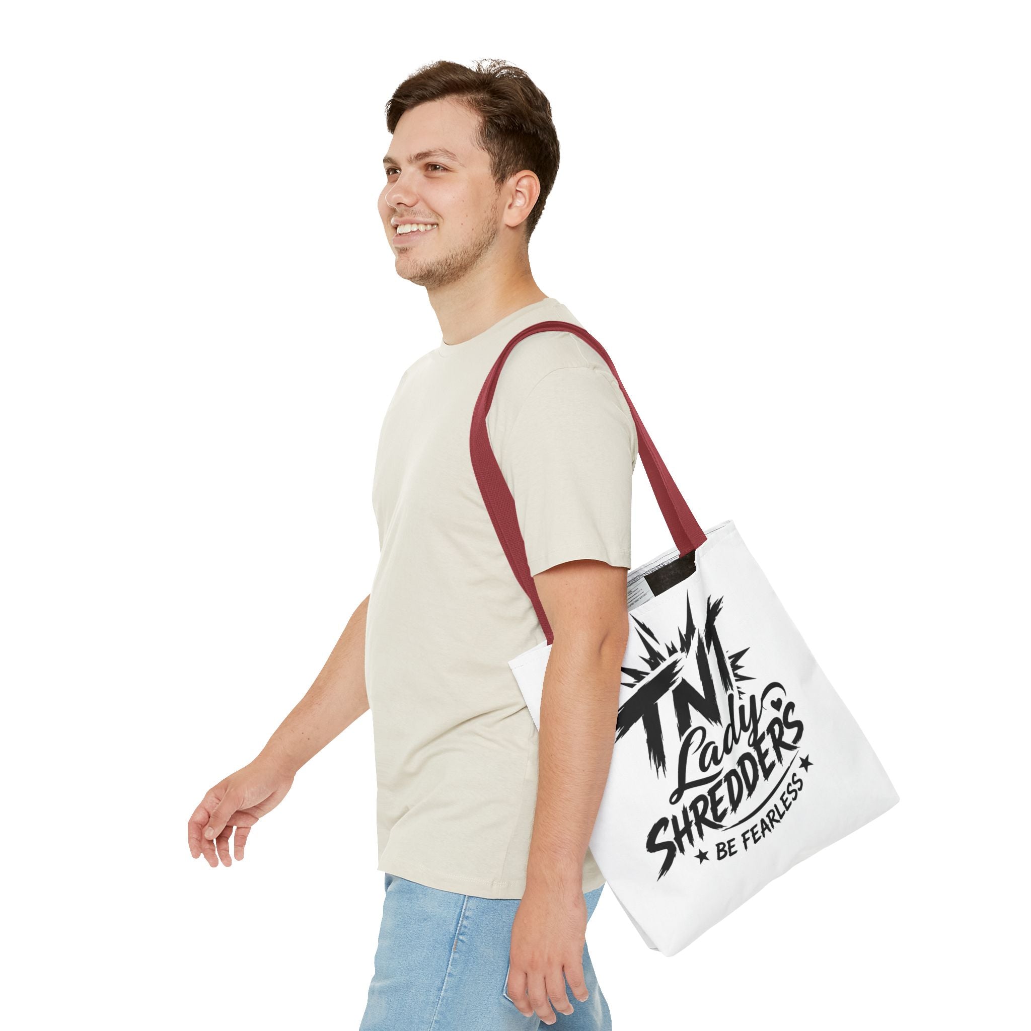Adventure Tote — “Less Roads, More Stories” Lady Shredders Travel Tote