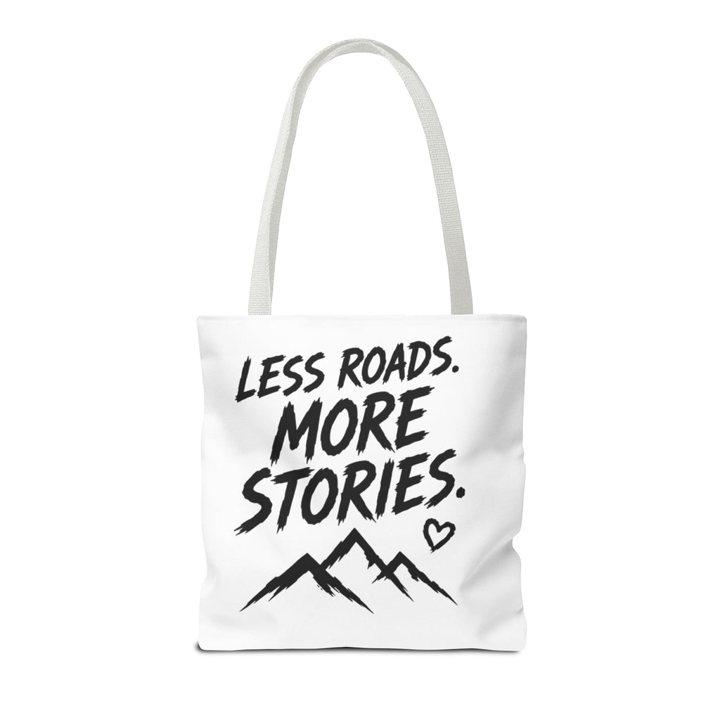 Adventure Tote — “Less Roads, More Stories” Lady Shredders Travel Tote
