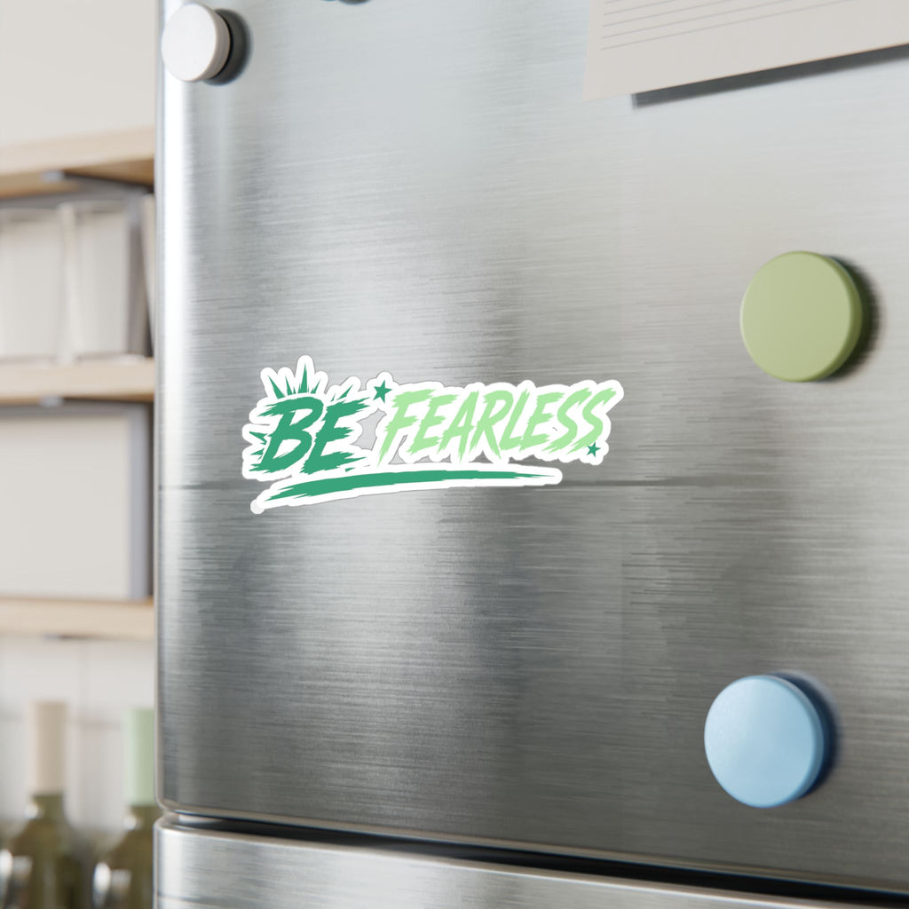 Green Be Fearless Vinyl Decal