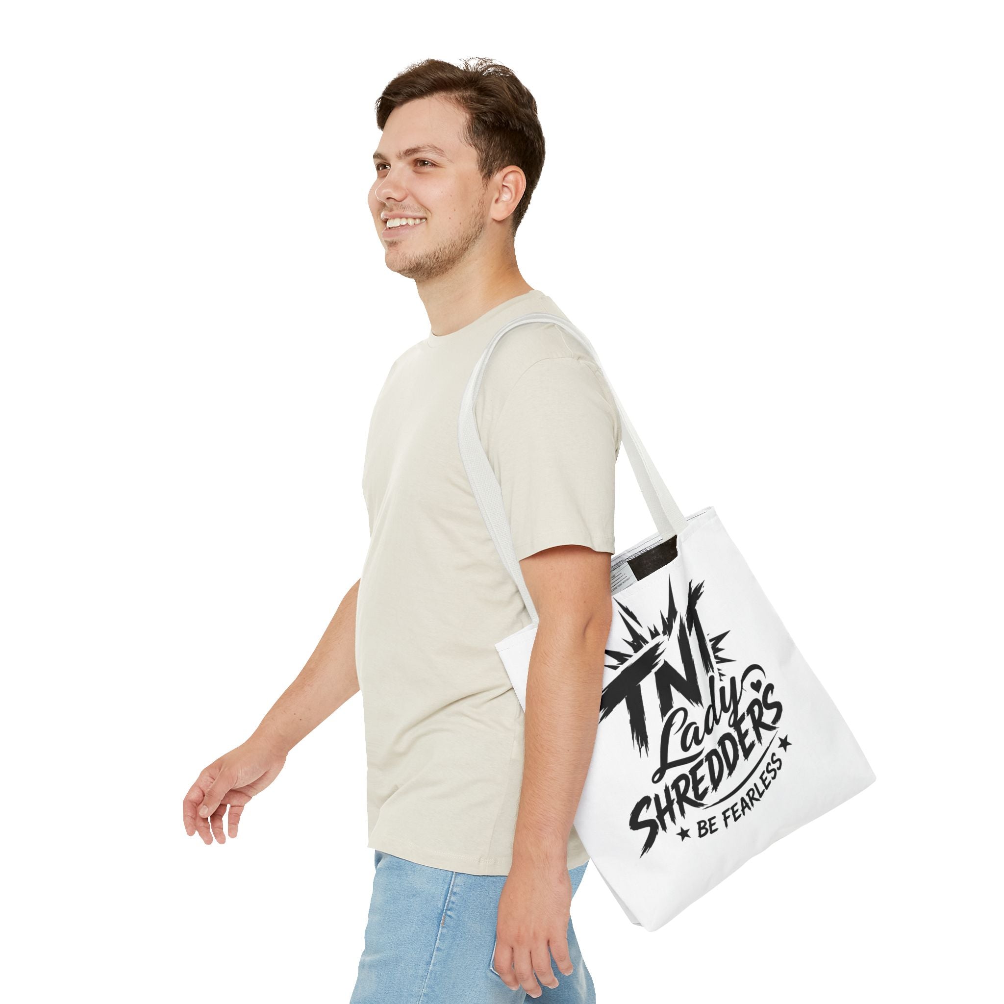 Adventure Tote — “Less Roads, More Stories” Lady Shredders Travel Tote