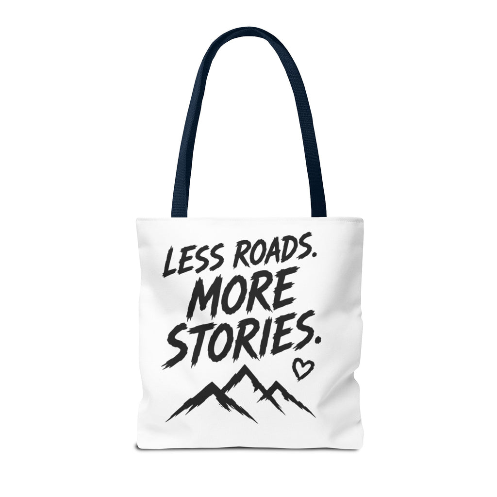Adventure Tote — “Less Roads, More Stories” Lady Shredders Travel Tote