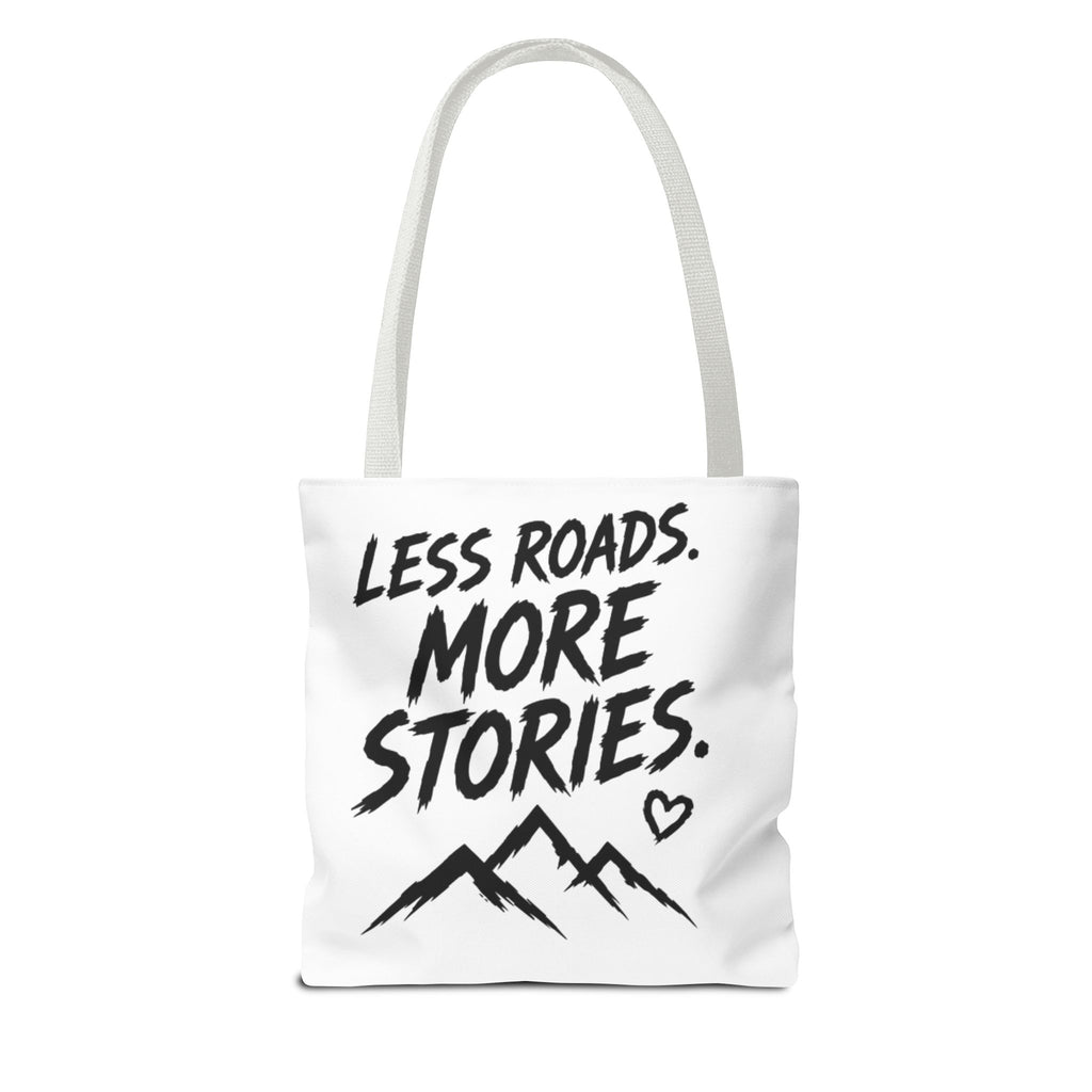 Adventure Tote — “Less Roads, More Stories” Lady Shredders Travel Tote