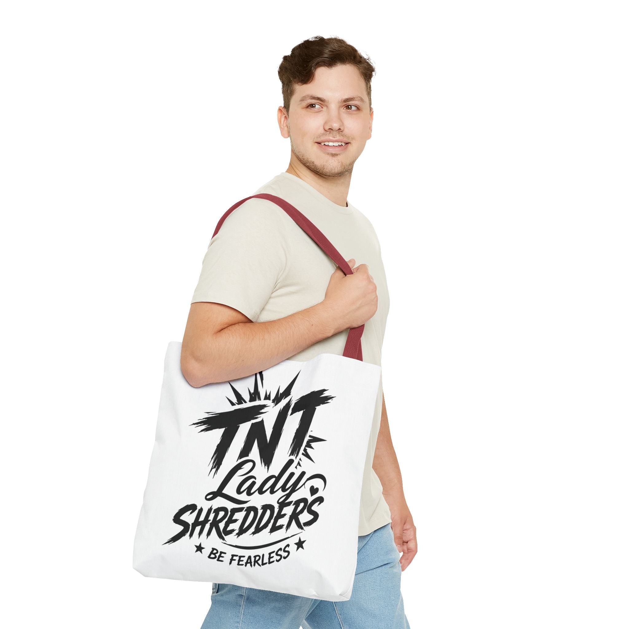 Adventure Tote — “Less Roads, More Stories” Lady Shredders Travel Tote