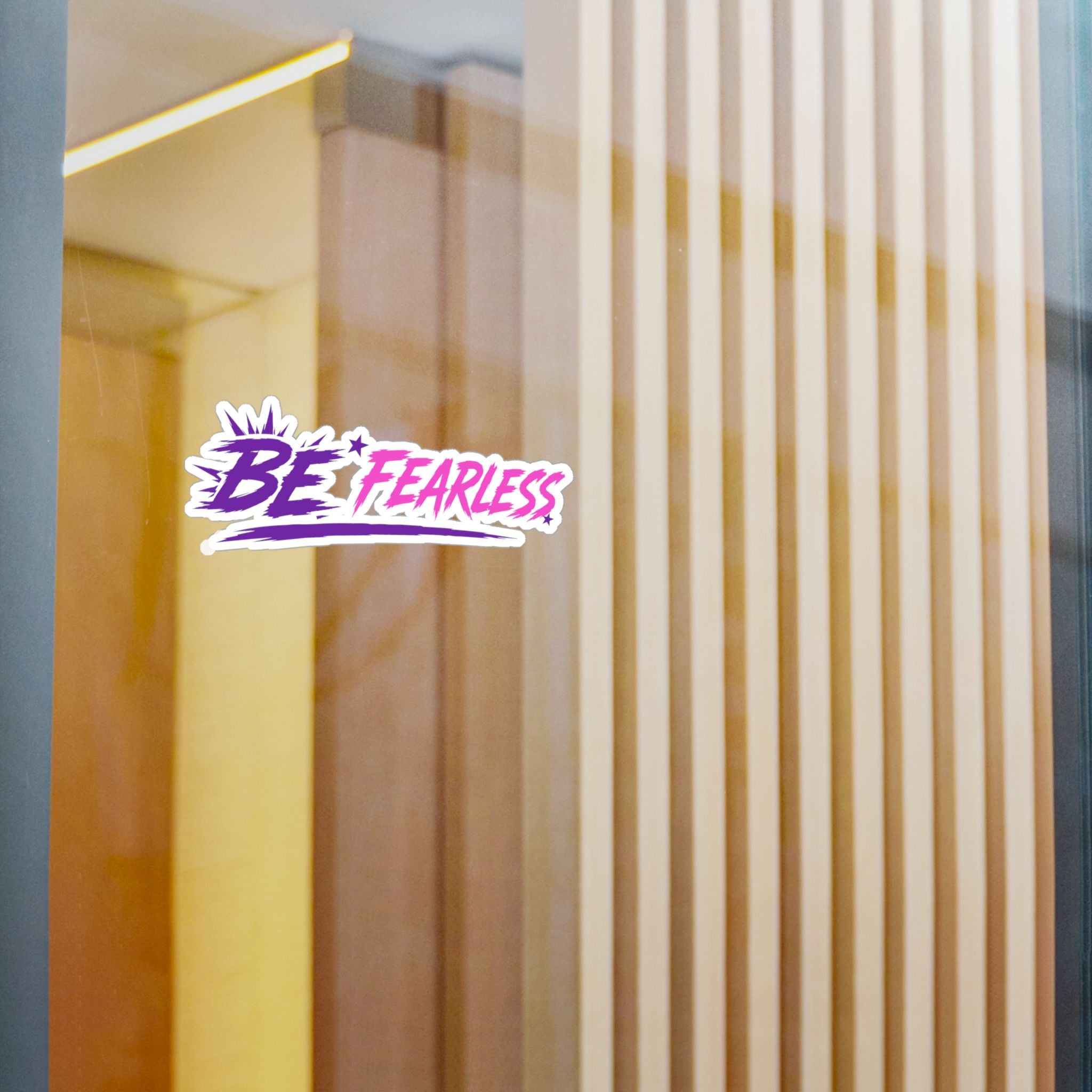 Pink Be Fearless Vinyl Decals