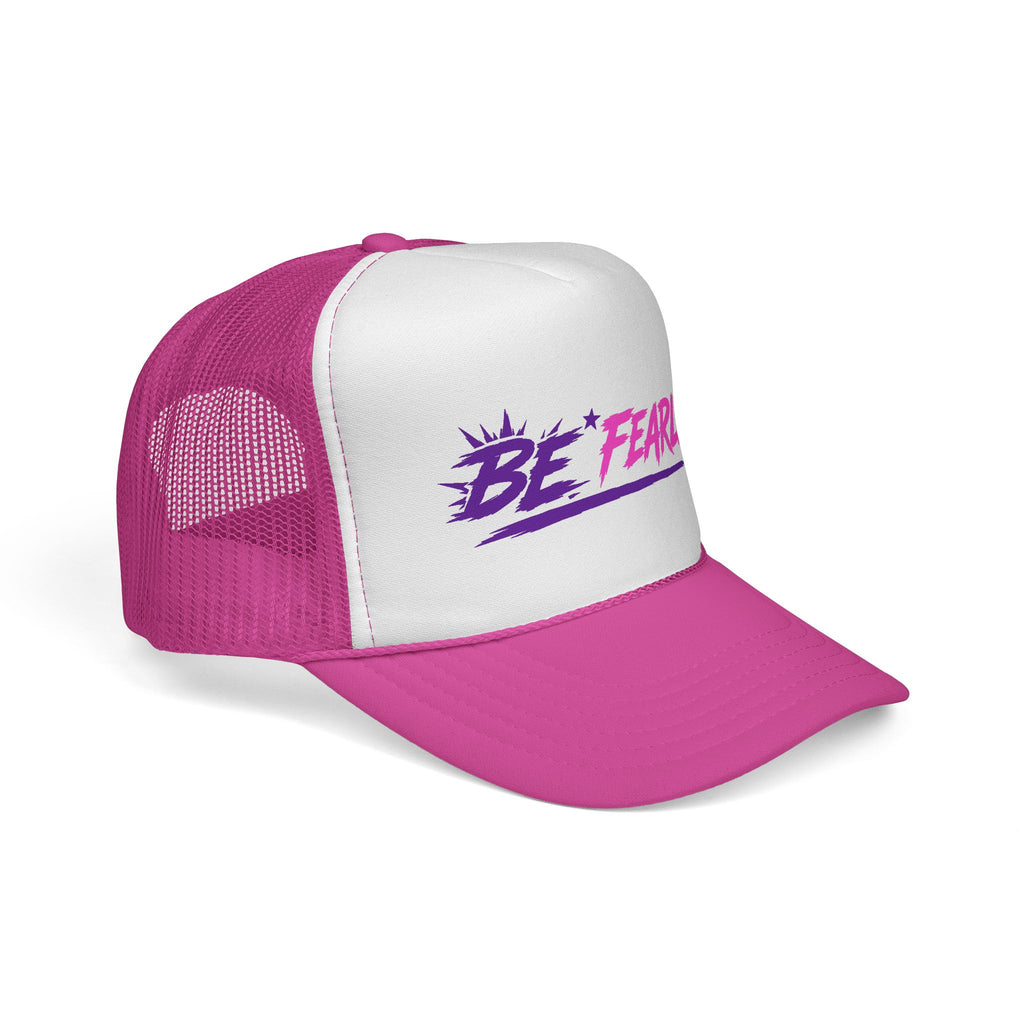 Be Fearless Trucker Cap — Motivational Retro Mesh Hat