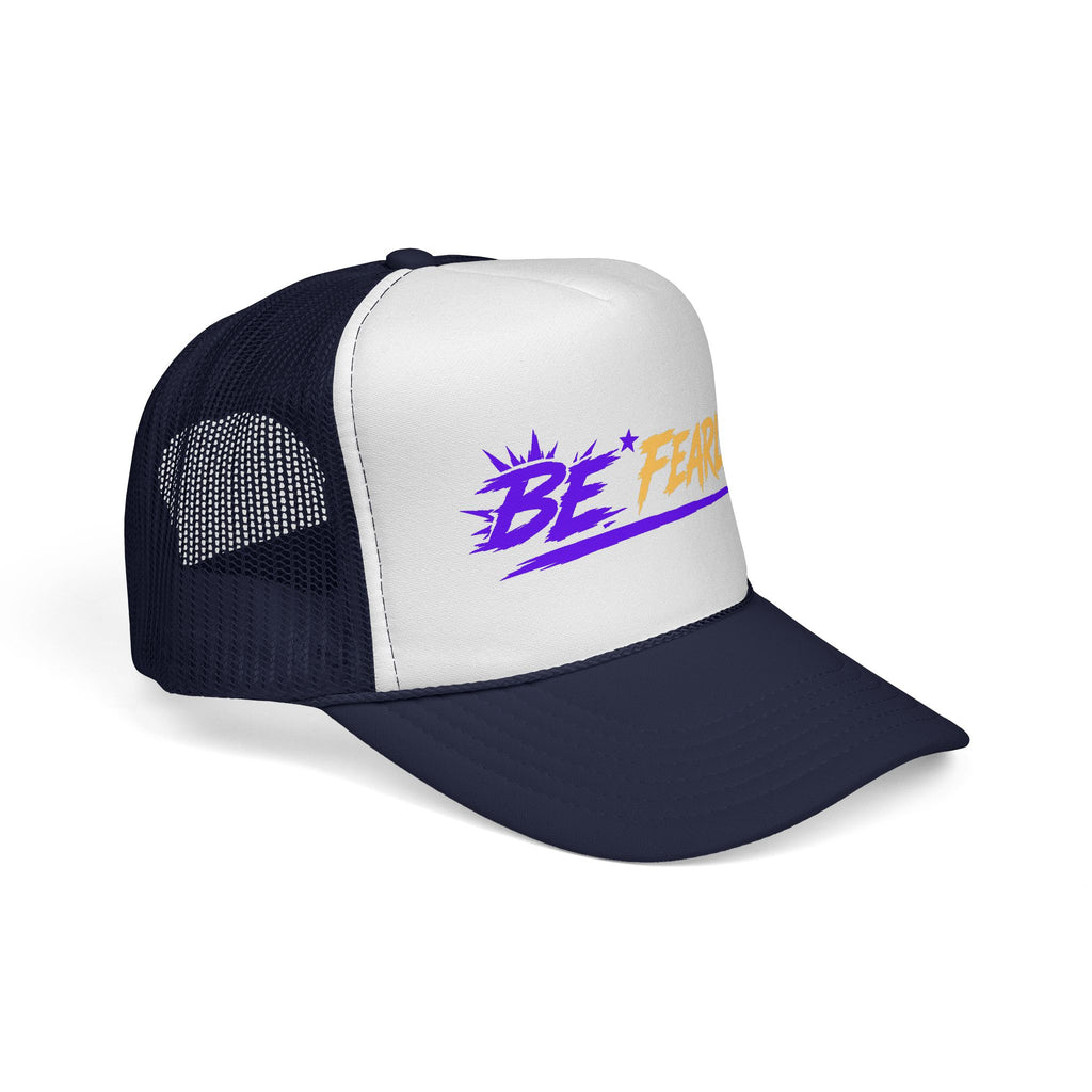 Be Fearless Trucker Cap — Motivational Retro Mesh Hat