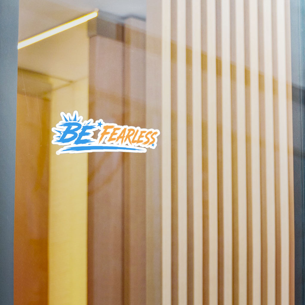 Blue Be Fearless Vinyl Decal