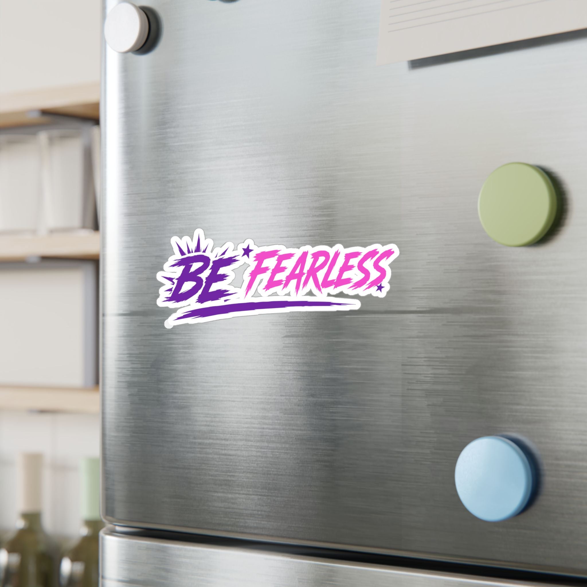 Pink Be Fearless Vinyl Decals