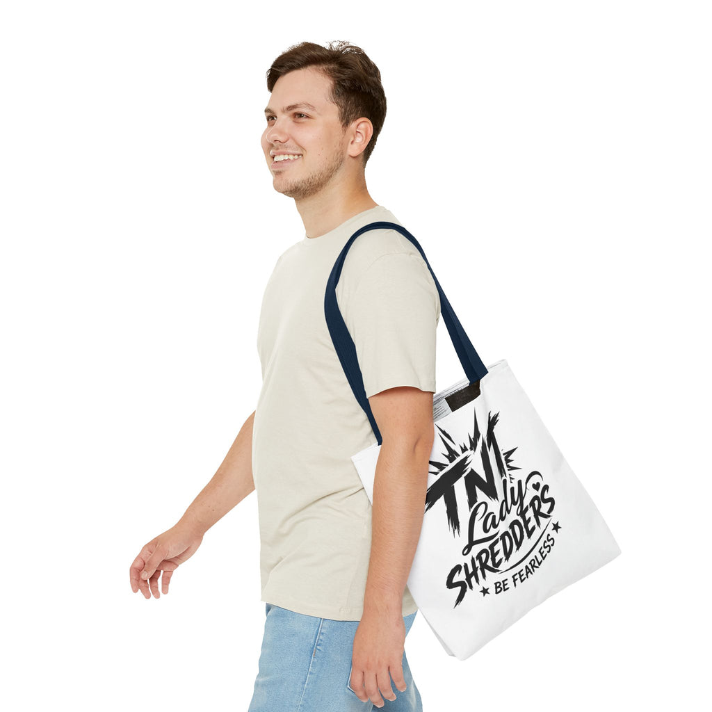 Adventure Tote — “Less Roads, More Stories” Lady Shredders Travel Tote