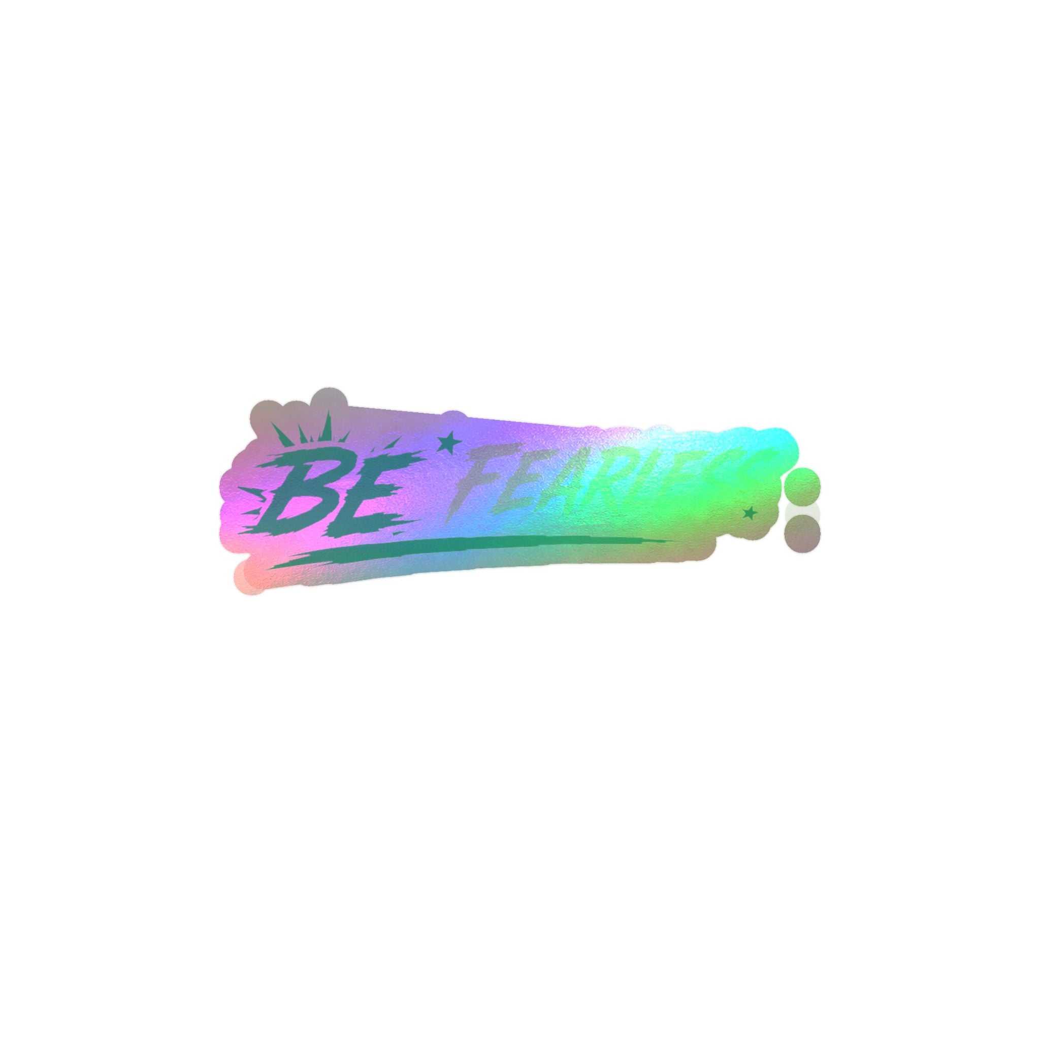 Green Be Fearless Vinyl Decal