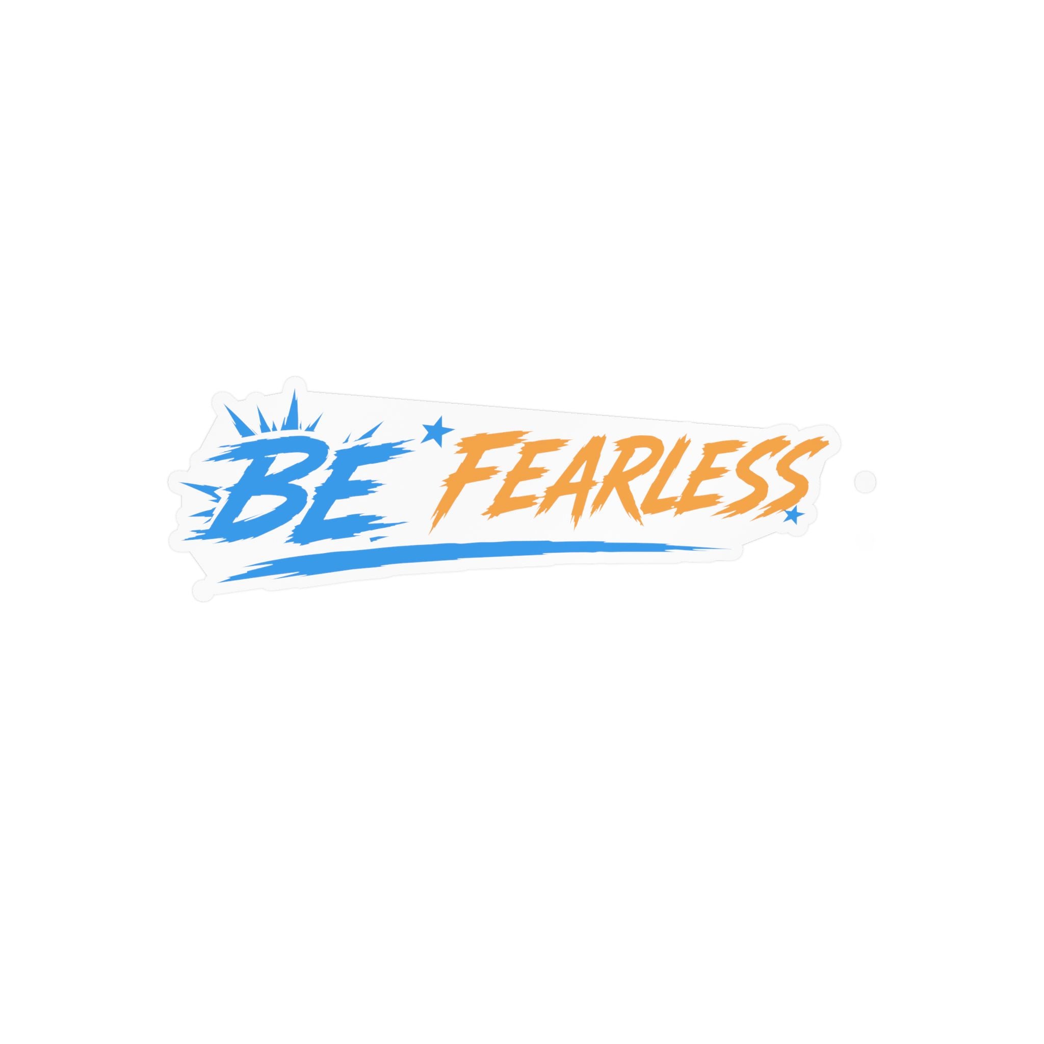 Blue Be Fearless Vinyl Decal