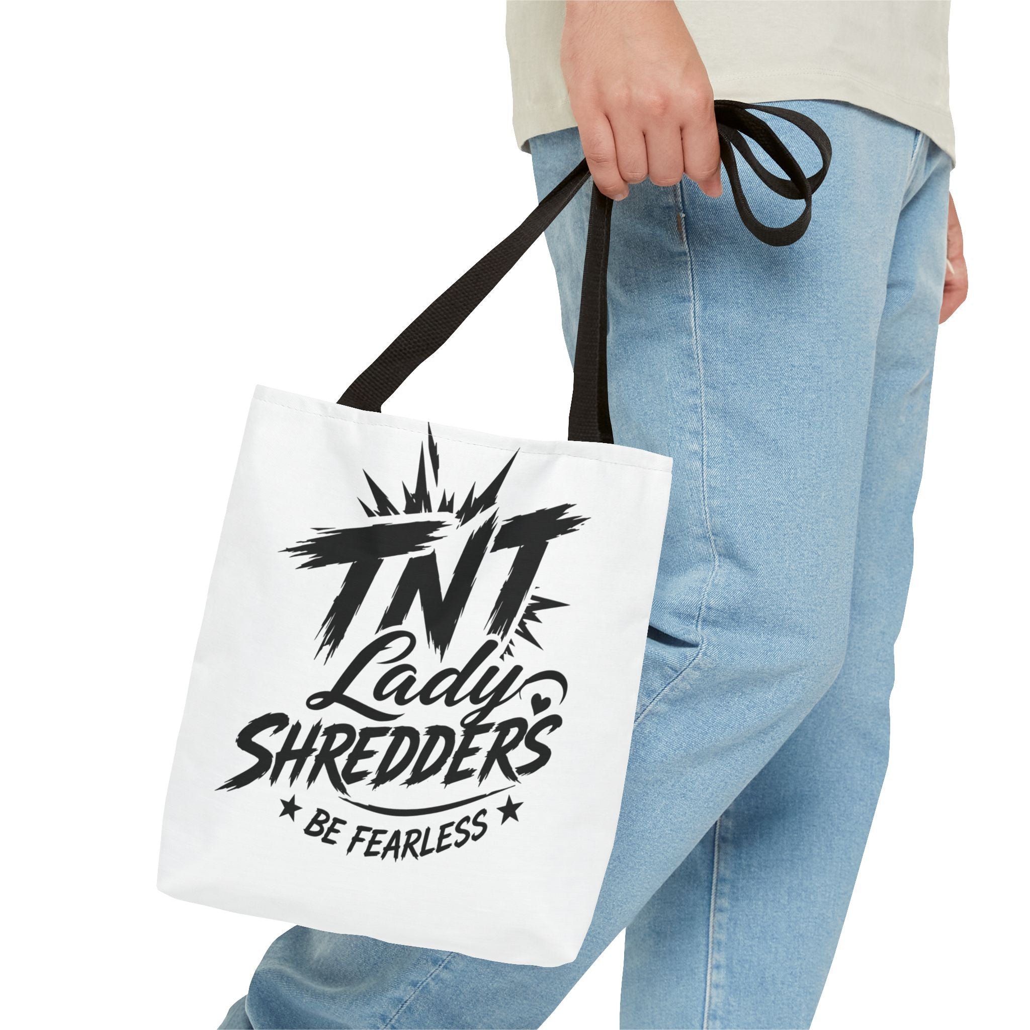 Adventure Tote — “Less Roads, More Stories” Lady Shredders Travel Tote