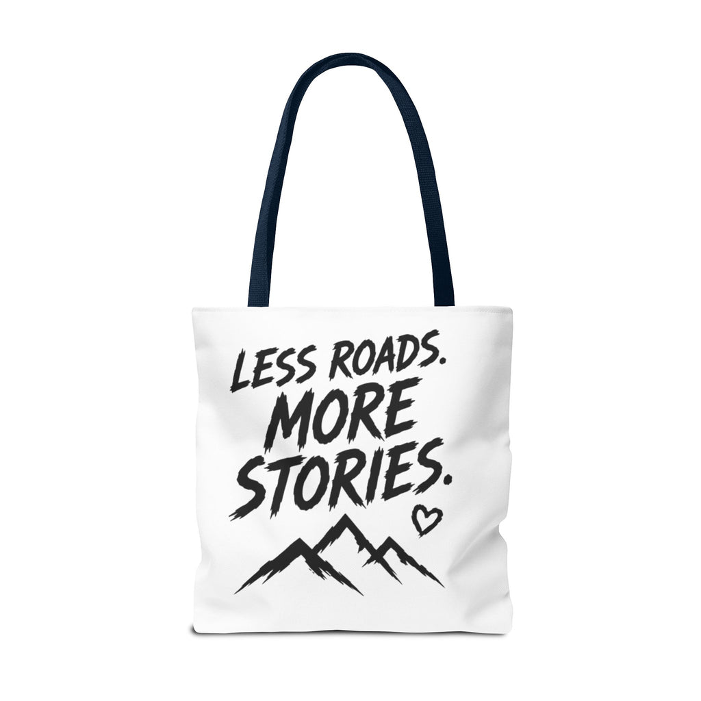 Adventure Tote — “Less Roads, More Stories” Lady Shredders Travel Tote