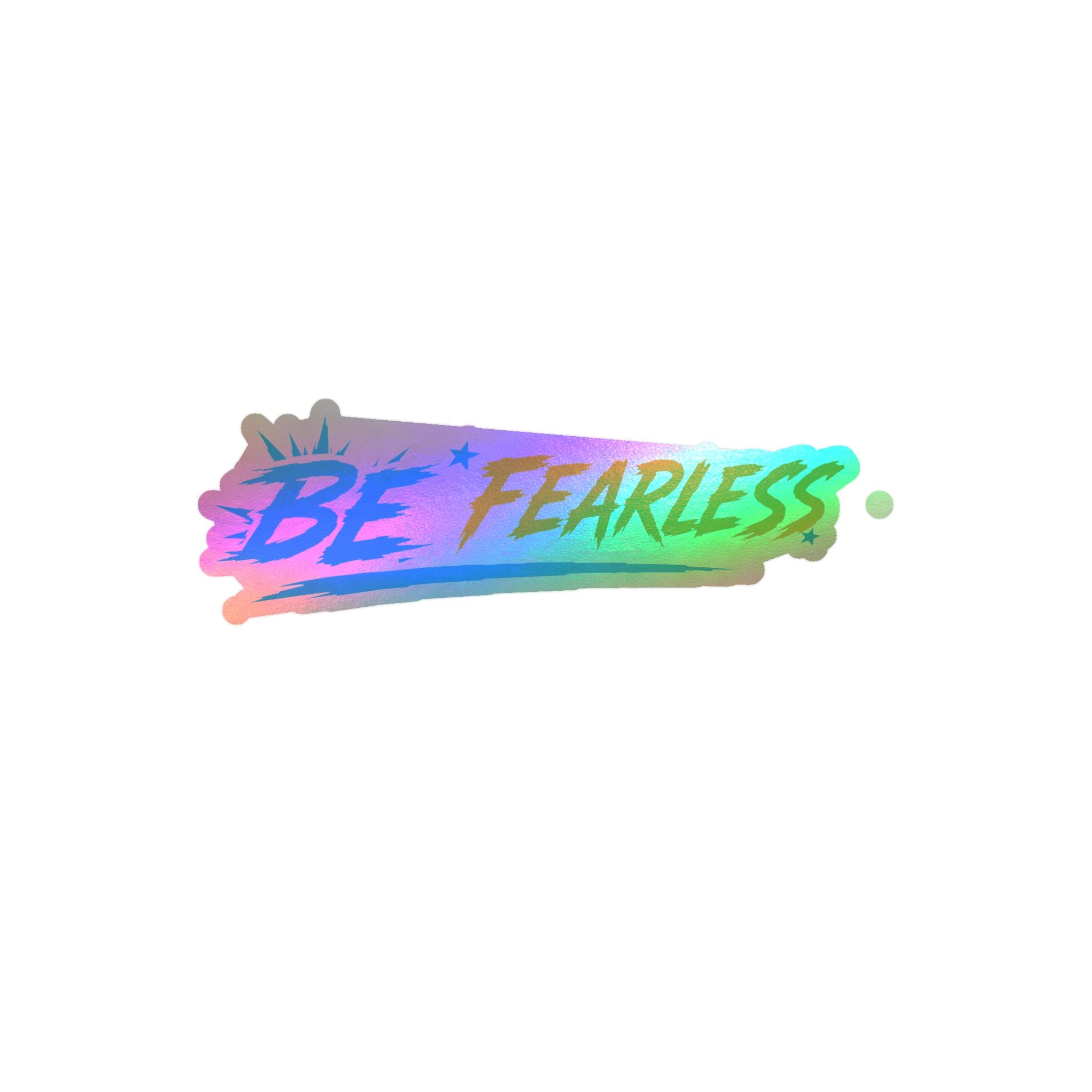 Blue Be Fearless Vinyl Decal