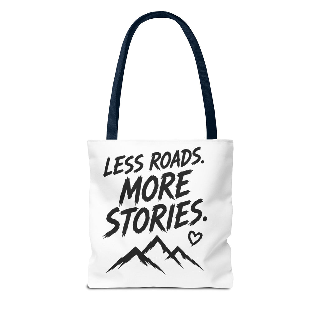 Adventure Tote — “Less Roads, More Stories” Lady Shredders Travel Tote