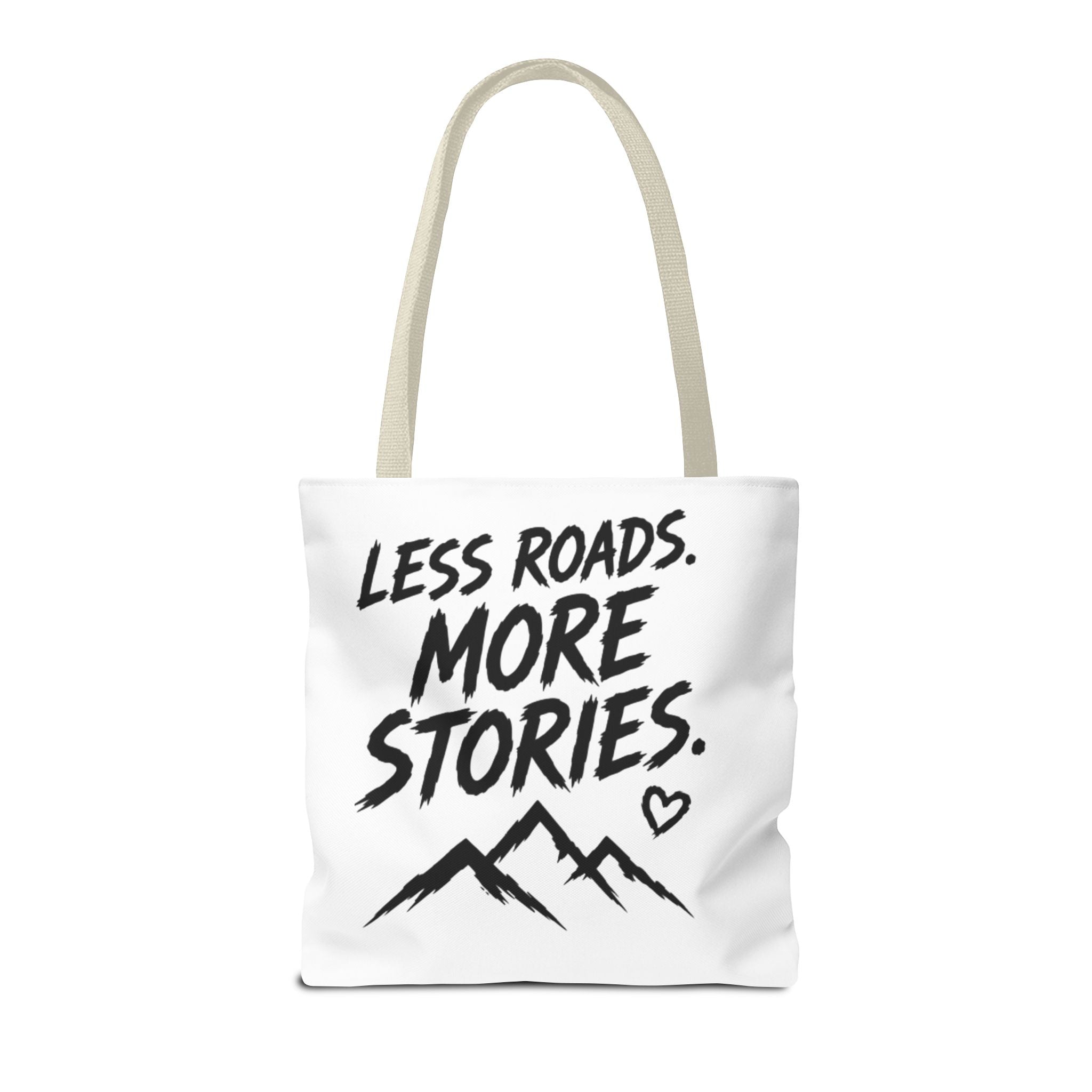 Adventure Tote — “Less Roads, More Stories” Lady Shredders Travel Tote