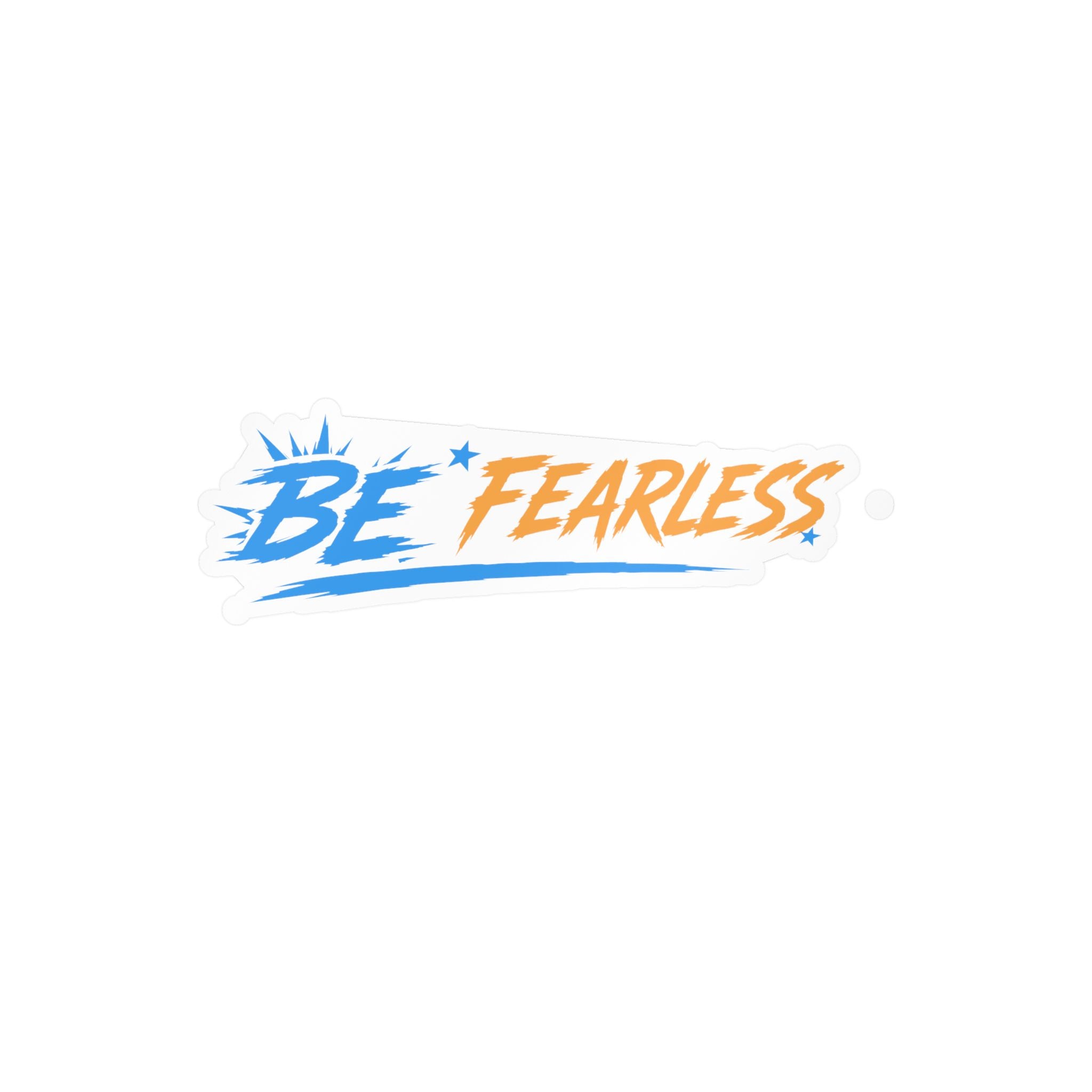 Blue Be Fearless Vinyl Decal
