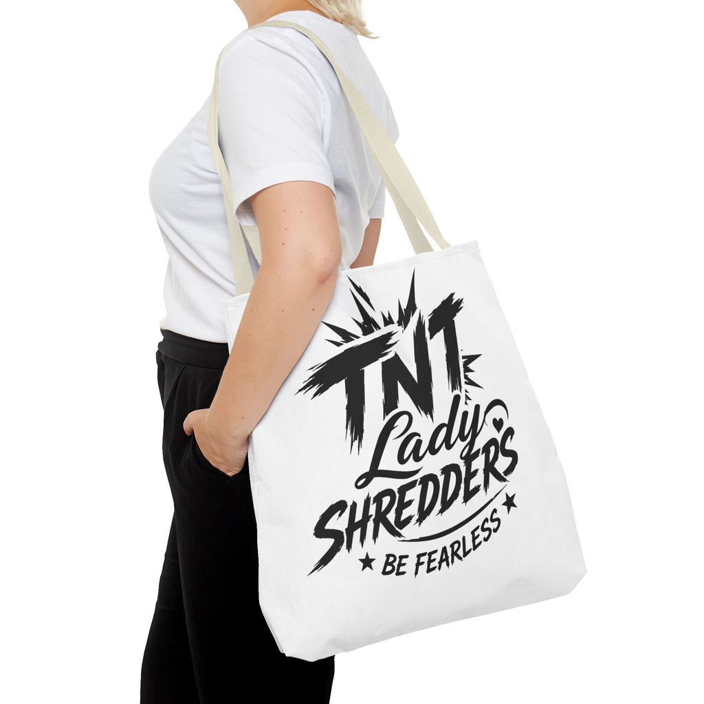 Adventure Tote — “Less Roads, More Stories” Lady Shredders Travel Tote