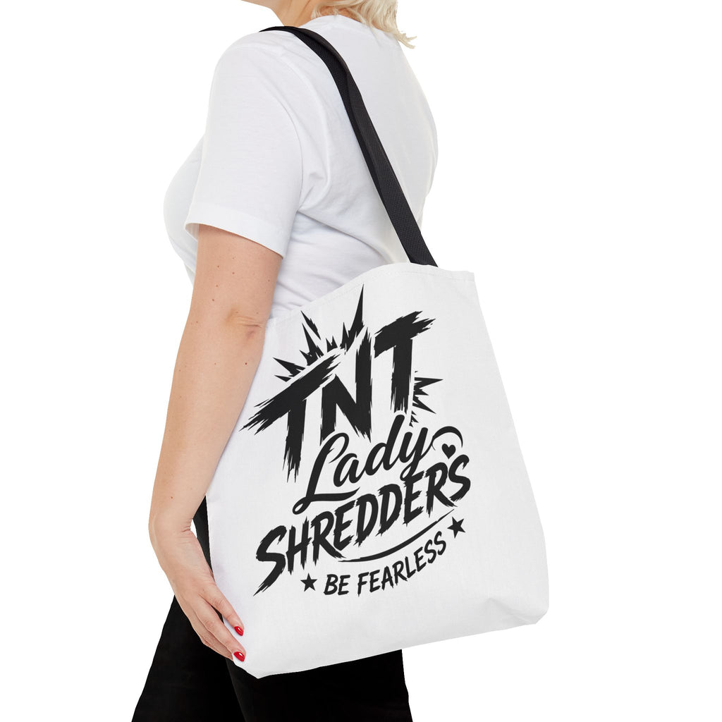 Adventure Tote — “Less Roads, More Stories” Lady Shredders Travel Tote