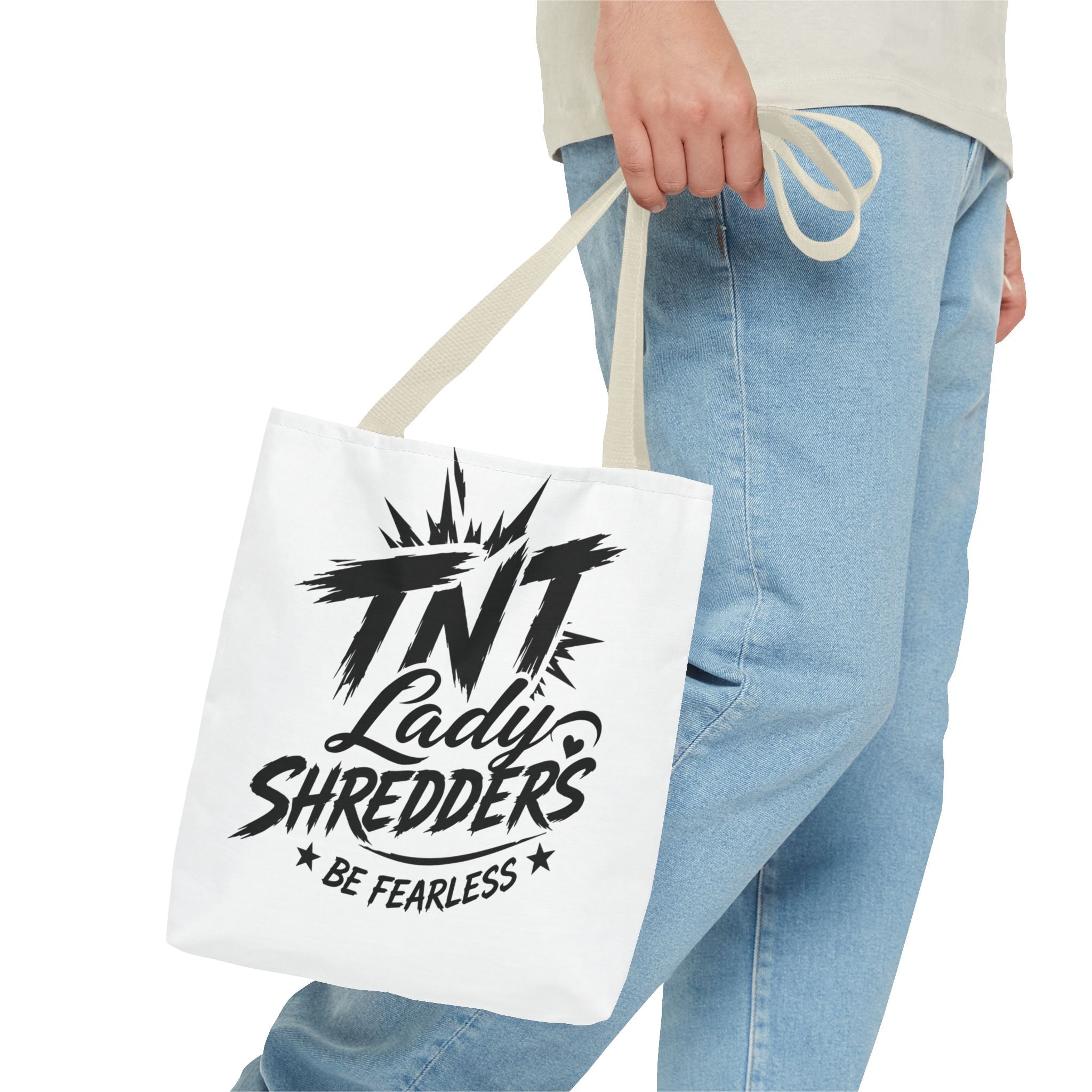 Adventure Tote — “Less Roads, More Stories” Lady Shredders Travel Tote