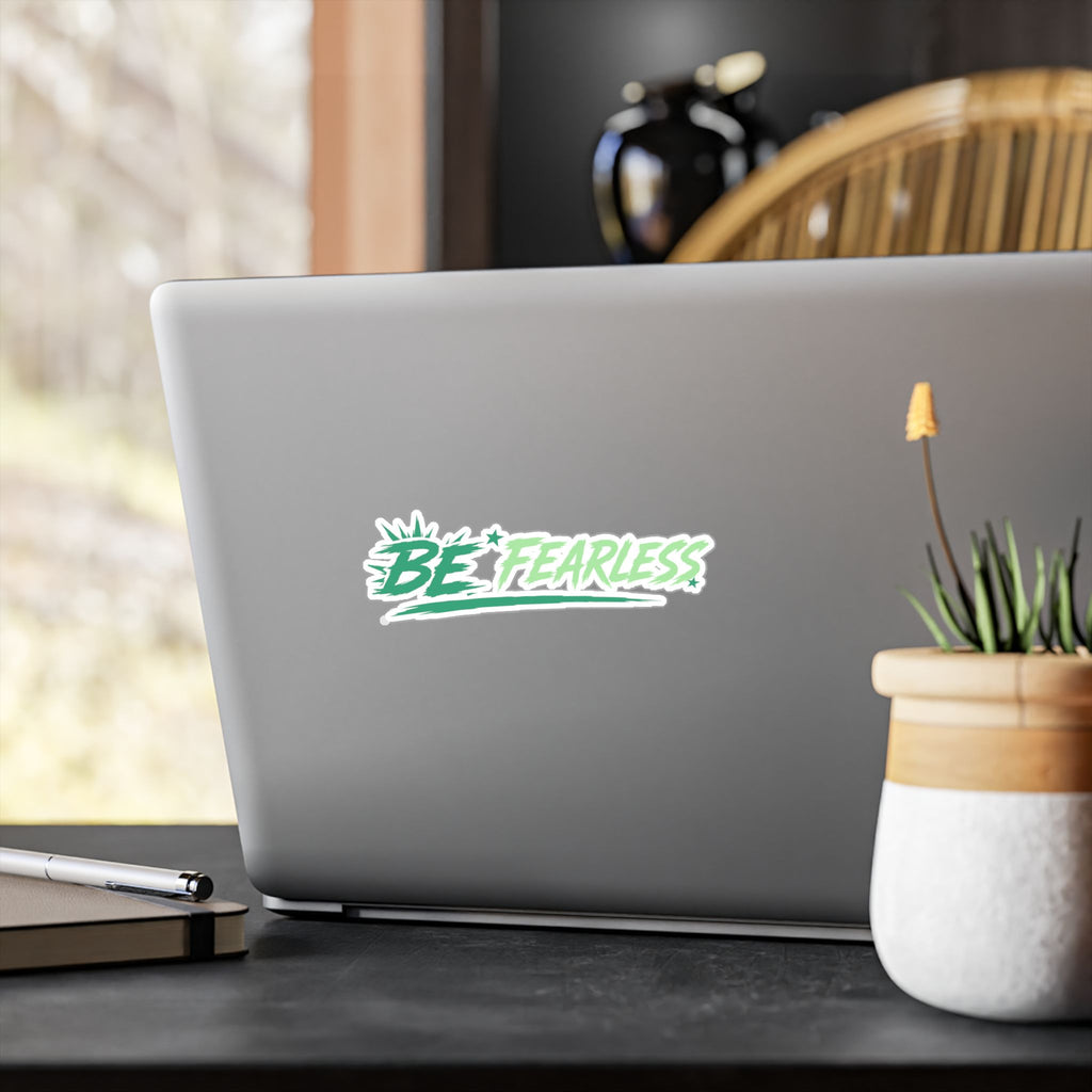 Green Be Fearless Vinyl Decal