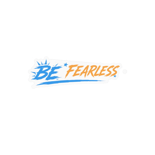 Blue Be Fearless Vinyl Decal