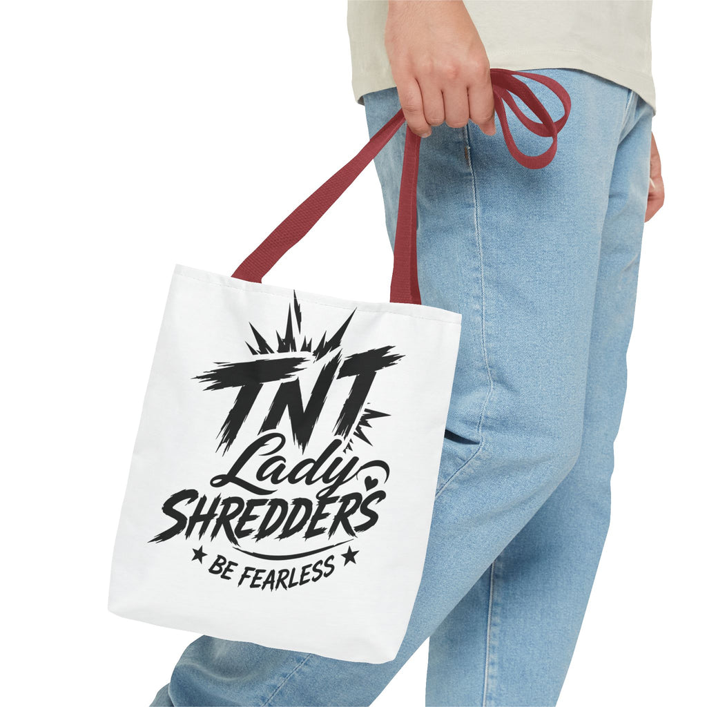 Adventure Tote — “Less Roads, More Stories” Lady Shredders Travel Tote