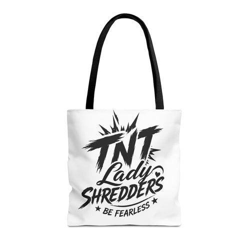 Adventure Tote — “Less Roads, More Stories” Lady Shredders Travel Tote