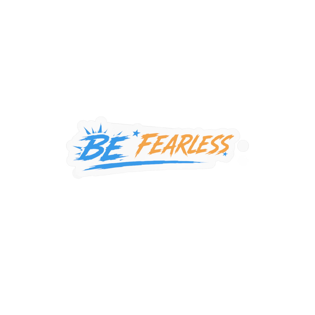 Blue Be Fearless Vinyl Decal