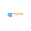Blue Be Fearless Vinyl Decal