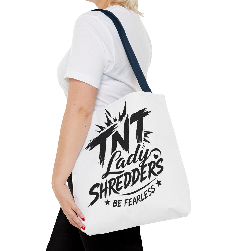 Adventure Tote — “Less Roads, More Stories” Lady Shredders Travel Tote