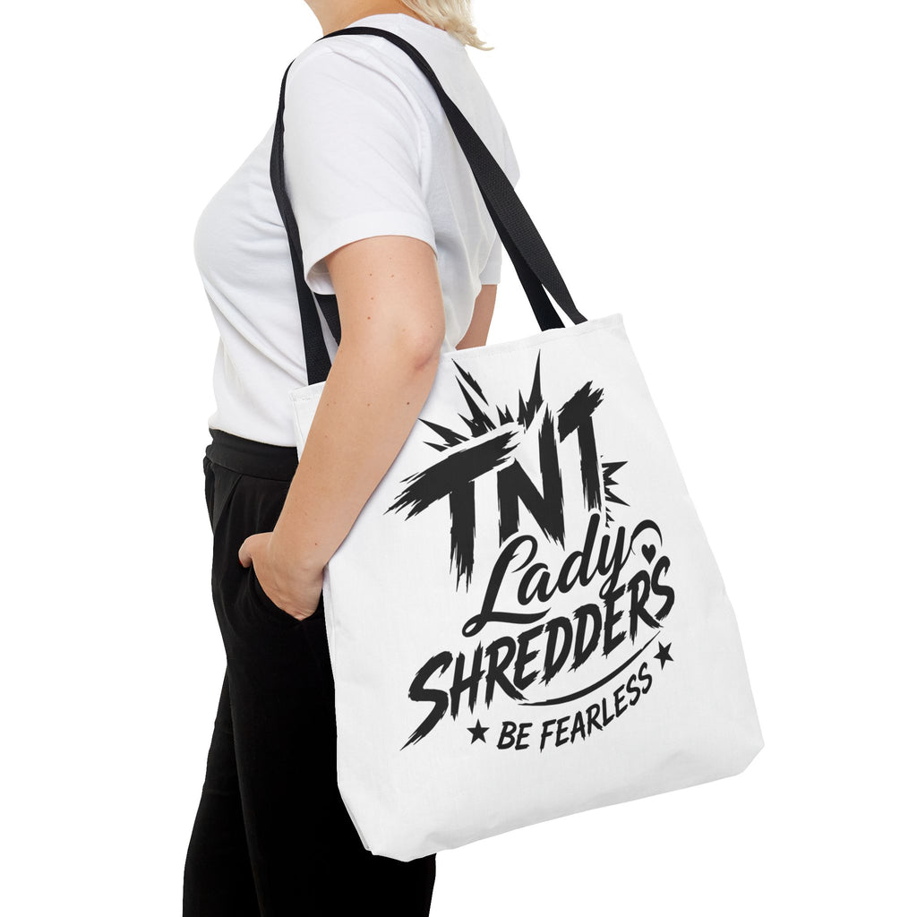 Adventure Tote — “Less Roads, More Stories” Lady Shredders Travel Tote