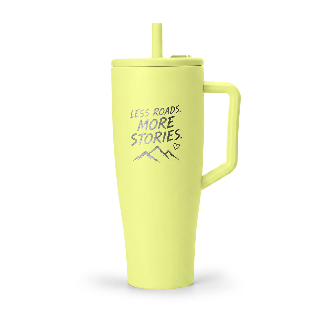 Engraved 40oz Insulated Tumbler with Handle & Lid — Outdoor Adventure Design