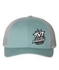 TNT Aqua Trucker Hat — aqua trucker hat, TNT Lady Sledders