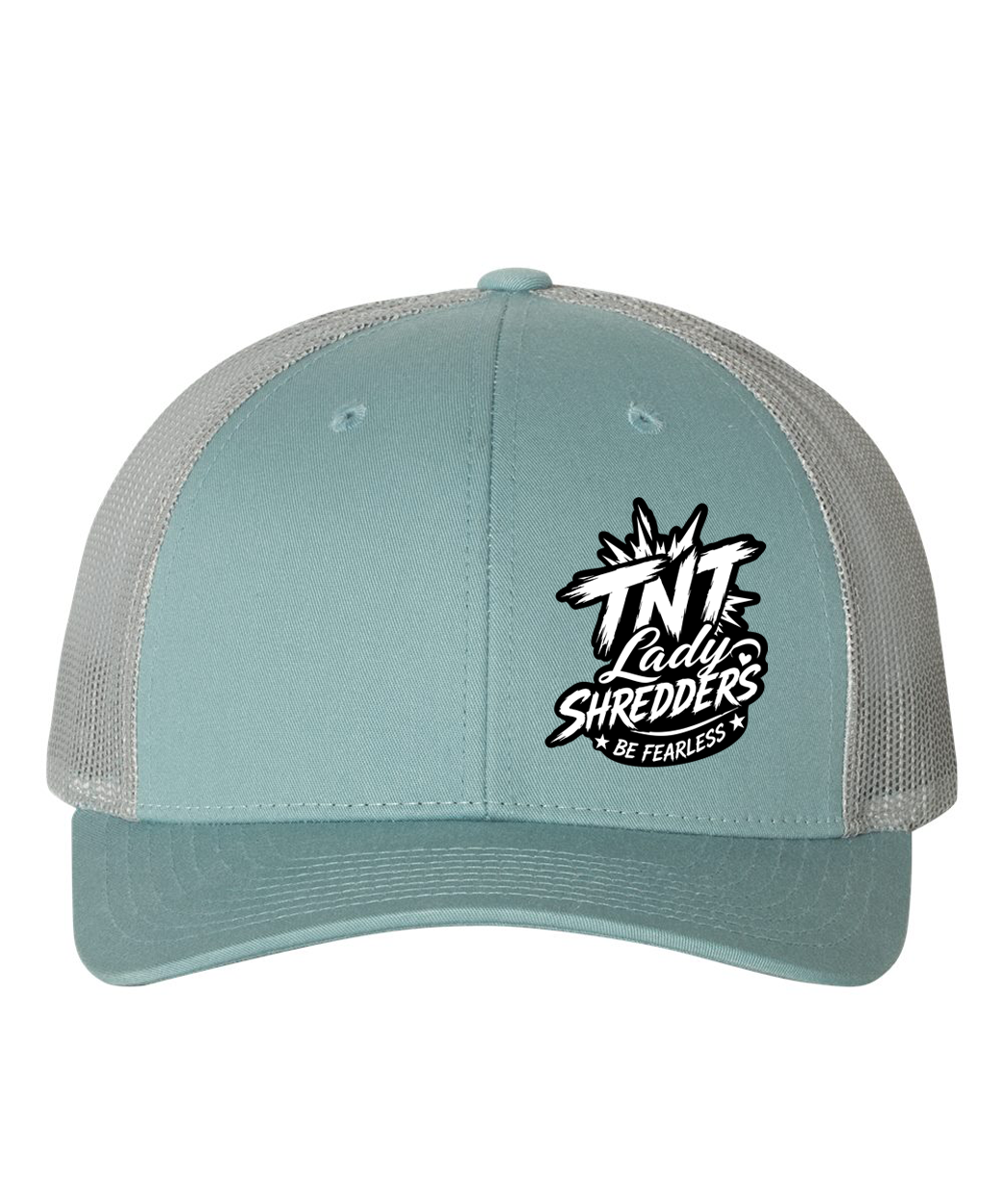TNT Aqua Trucker Hat — aqua trucker hat, TNT Lady Sledders